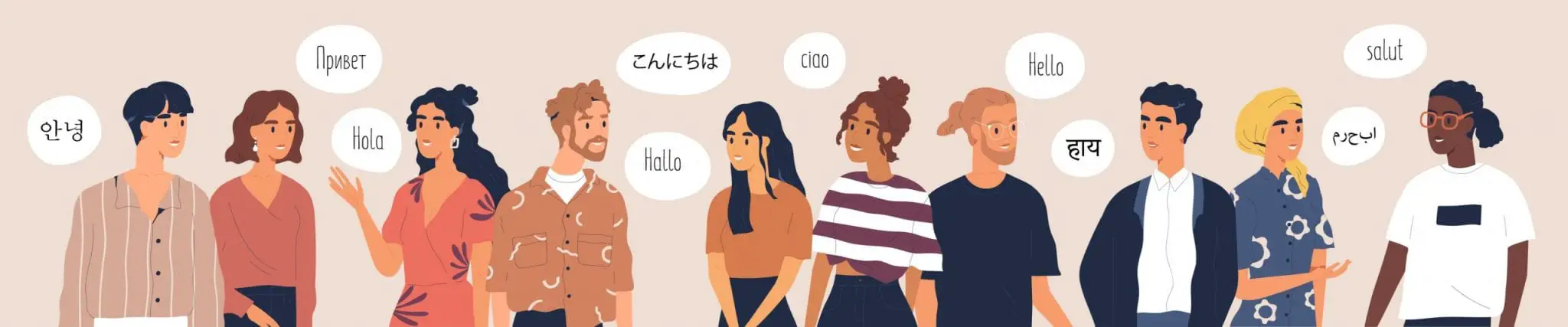 People Saying Hello in Different Languages.